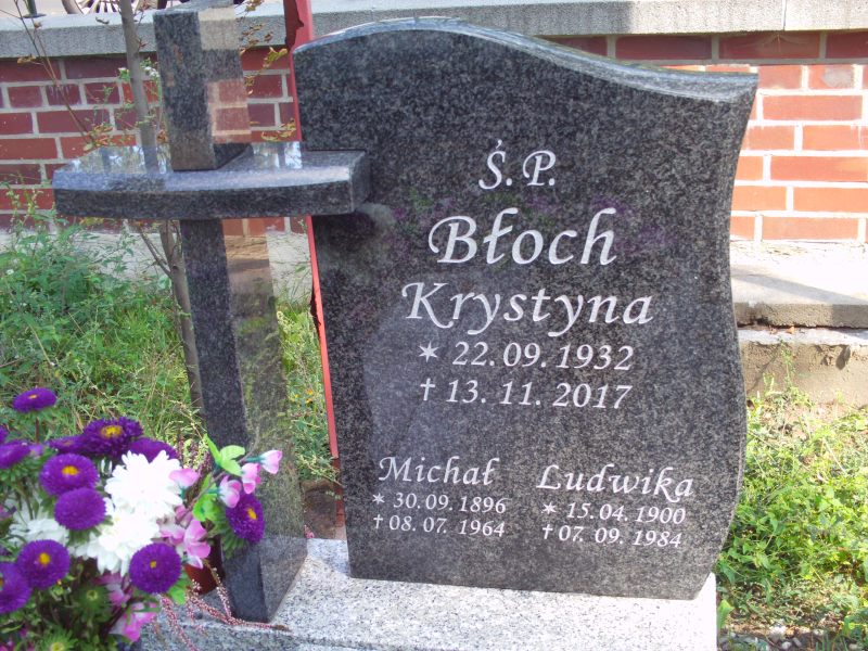Michał Błoch 1896 Katowice - Grobonet - Wyszukiwarka osób pochowanych