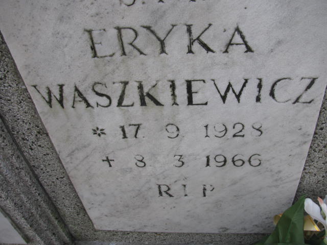 Eryka Waszkiewicz 1928 Katowice - Grobonet - Wyszukiwarka osób pochowanych