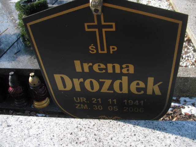 Irena Drozdek 1941 Katowice - Grobonet - Wyszukiwarka osób pochowanych