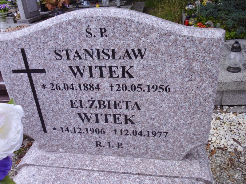 Stanisław Witek 1884 Katowice - Grobonet - Wyszukiwarka osób pochowanych