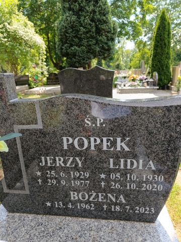 Lidia Popek  1930 Katowice - Grobonet - Wyszukiwarka osób pochowanych