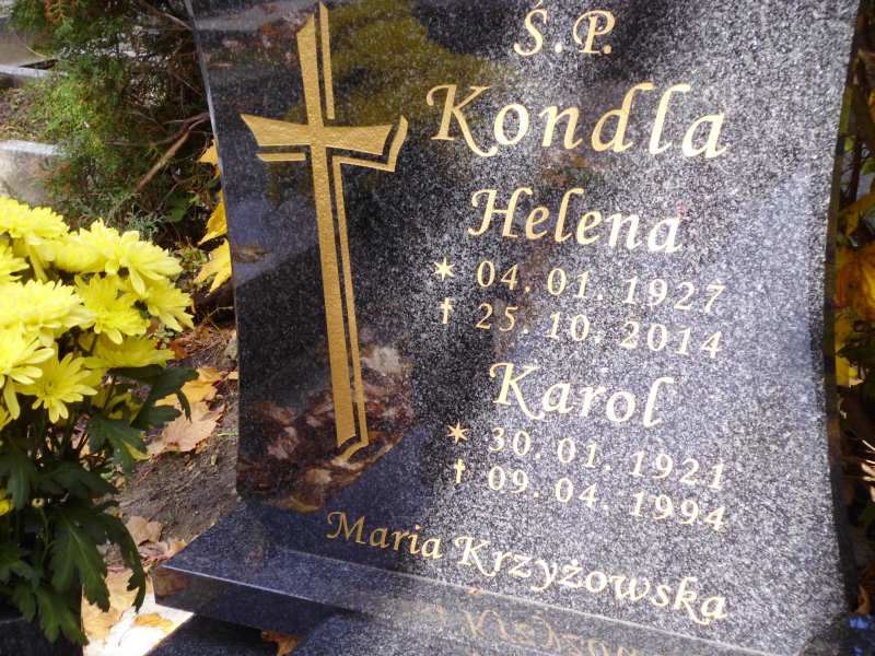 Karol Kondla 1921 Katowice - Grobonet - Wyszukiwarka osób pochowanych