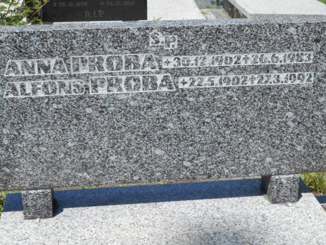 Alfons Proba 1902 Katowice - Grobonet - Wyszukiwarka osób pochowanych