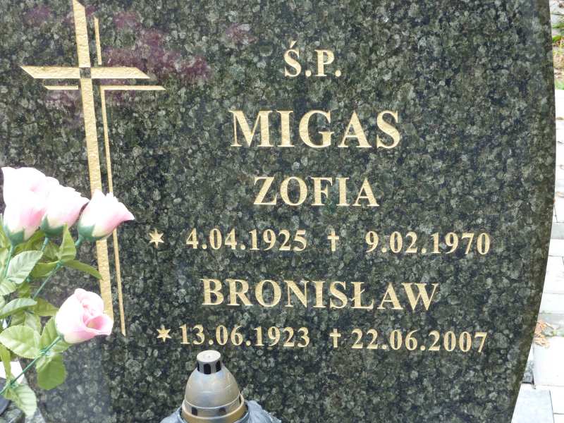 Zofia Migas 1925 Katowice - Grobonet - Wyszukiwarka osób pochowanych