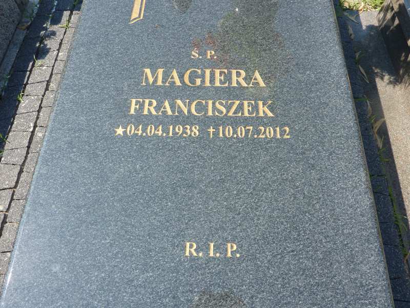 Franciszek Magiera 1938 Katowice - Grobonet - Wyszukiwarka osób pochowanych