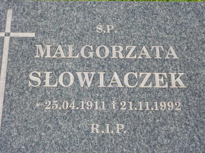 Małgorzata Słowiaczek 1911 Katowice - Grobonet - Wyszukiwarka osób pochowanych