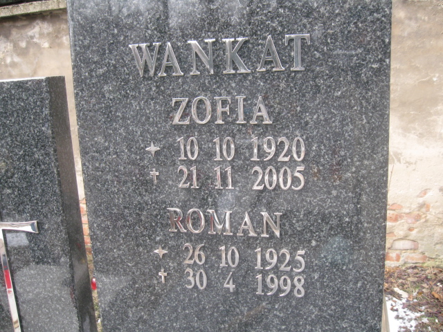 Zofia Wankat 1920 Katowice - Grobonet - Wyszukiwarka osób pochowanych