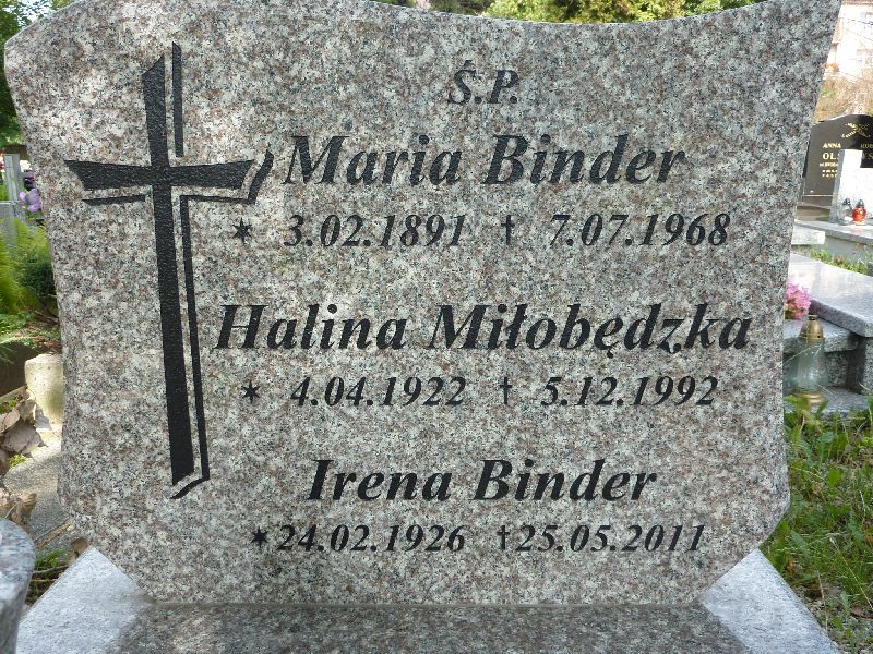 Halina Miiłobędzka 1922 Katowice - Grobonet - Wyszukiwarka osób pochowanych