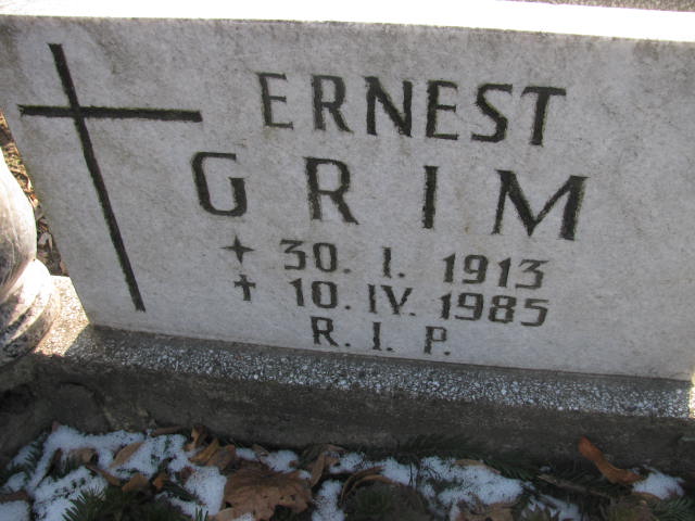 Ernest Grim 1913 Katowice - Grobonet - Wyszukiwarka osób pochowanych