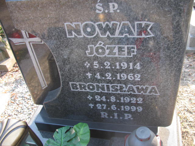 Józef Nowak 1914 Katowice - Grobonet - Wyszukiwarka osób pochowanych