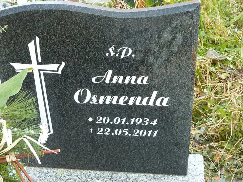 Anna Osmenda 1934 Katowice - Grobonet - Wyszukiwarka osób pochowanych