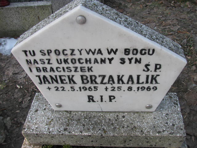 Janek Brząkalik 1965 Katowice - Grobonet - Wyszukiwarka osób pochowanych