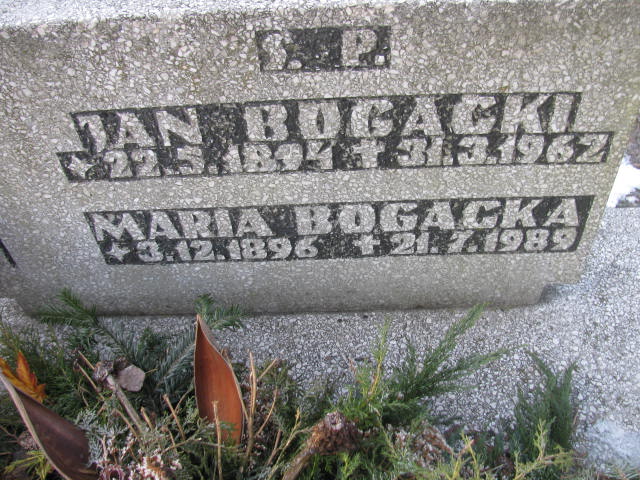 Jan Bogacki 1894 Katowice - Grobonet - Wyszukiwarka osób pochowanych