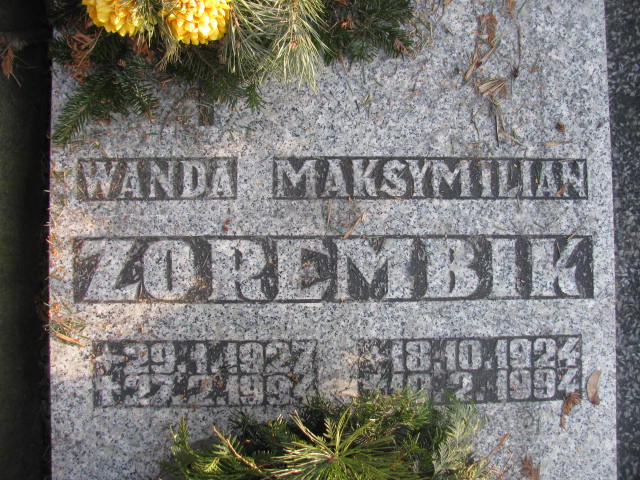 Wanda Zorembik 1927 Katowice - Grobonet - Wyszukiwarka osób pochowanych
