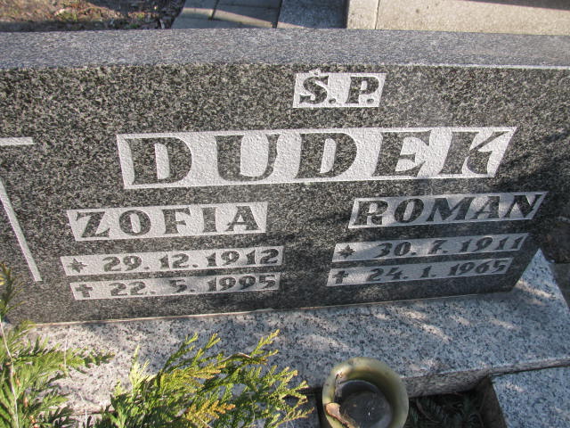 Zofia Dudek 1912 Katowice - Grobonet - Wyszukiwarka osób pochowanych