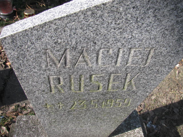 Maciej Rusek 1959 Katowice - Grobonet - Wyszukiwarka osób pochowanych