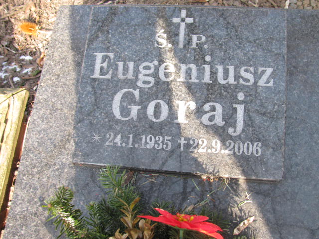 Eugeniusz Goraj 1935 Katowice - Grobonet - Wyszukiwarka osób pochowanych