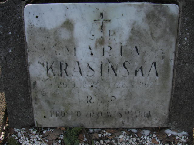 Maria Krasińska 1888 Katowice - Grobonet - Wyszukiwarka osób pochowanych