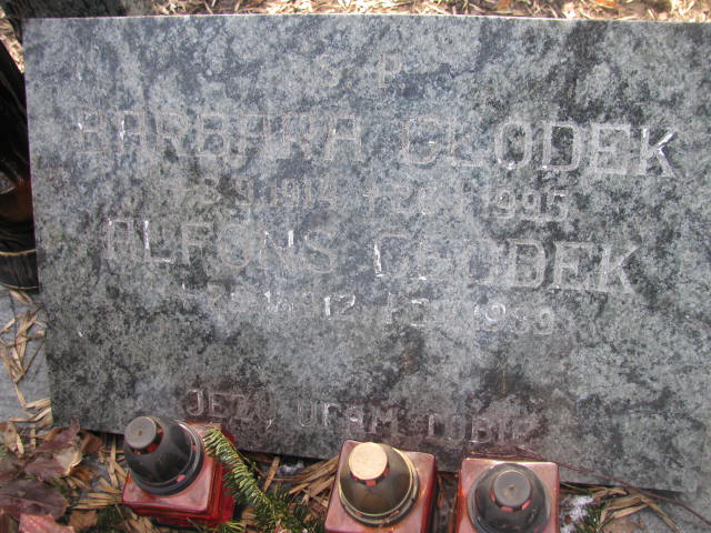 Barbara Głodek 1944 Katowice - Grobonet - Wyszukiwarka osób pochowanych