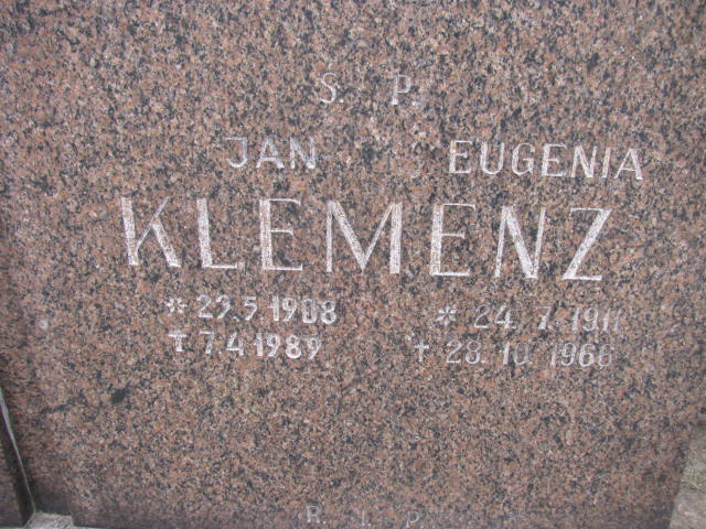 Jan Klemenz 1908 Katowice - Grobonet - Wyszukiwarka osób pochowanych