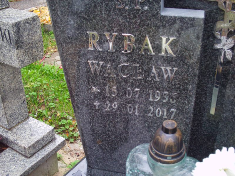 Wacław Rybak 1936 Katowice - Grobonet - Wyszukiwarka osób pochowanych