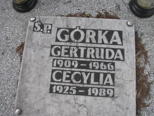 Cecylia Górka 1925 Katowice - Grobonet - Wyszukiwarka osób pochowanych