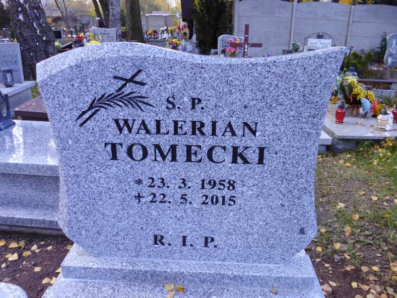 Walerian Tomecki 1958 Katowice - Grobonet - Wyszukiwarka osób pochowanych