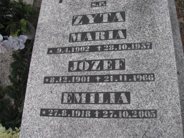 Józef Zyta 1901 Katowice - Grobonet - Wyszukiwarka osób pochowanych