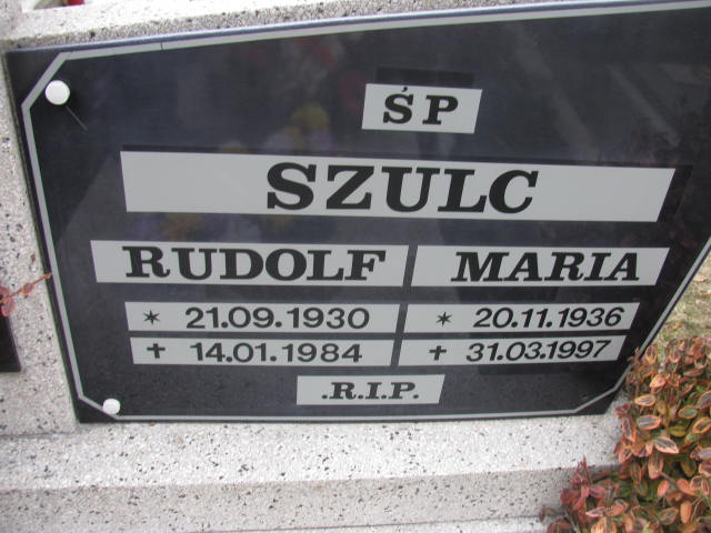 Rudolf Szulc 1930 Katowice - Grobonet - Wyszukiwarka osób pochowanych
