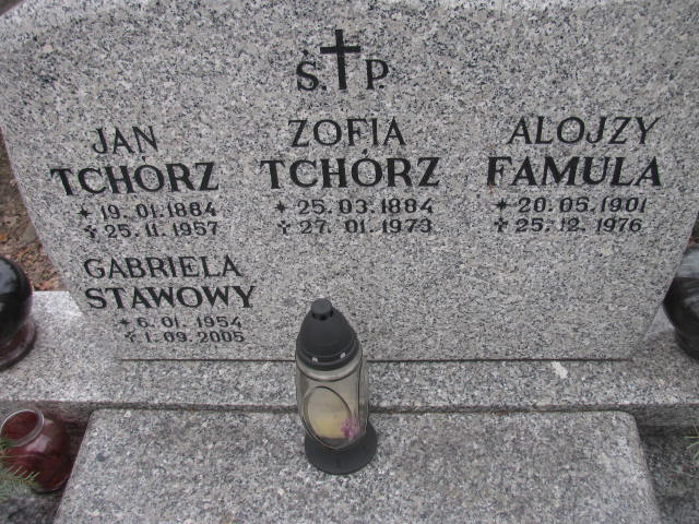 Jan Tchórz 1884 Katowice - Grobonet - Wyszukiwarka osób pochowanych