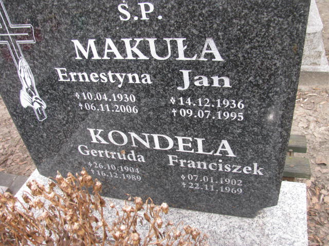 Jan Makuła 1936 Katowice - Grobonet - Wyszukiwarka osób pochowanych