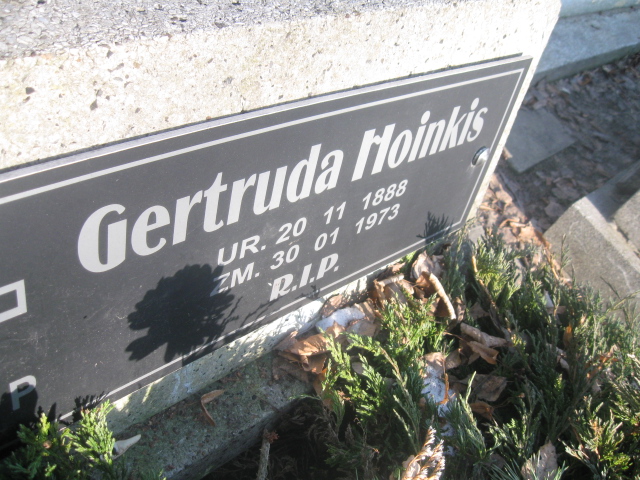 Gertruda Hoinkis 1888 Katowice - Grobonet - Wyszukiwarka osób pochowanych