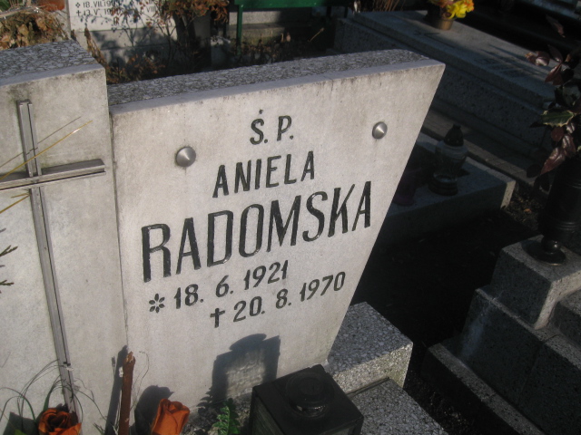 Aniela Radomska 1921 Katowice - Grobonet - Wyszukiwarka osób pochowanych