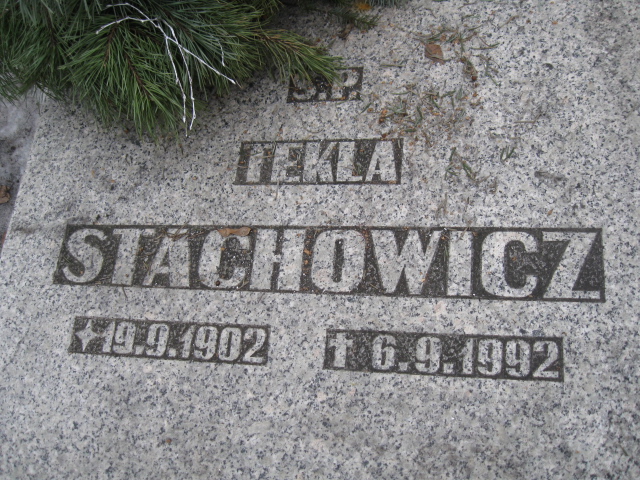 Tekla Stachowicz 1902 Katowice - Grobonet - Wyszukiwarka osób pochowanych