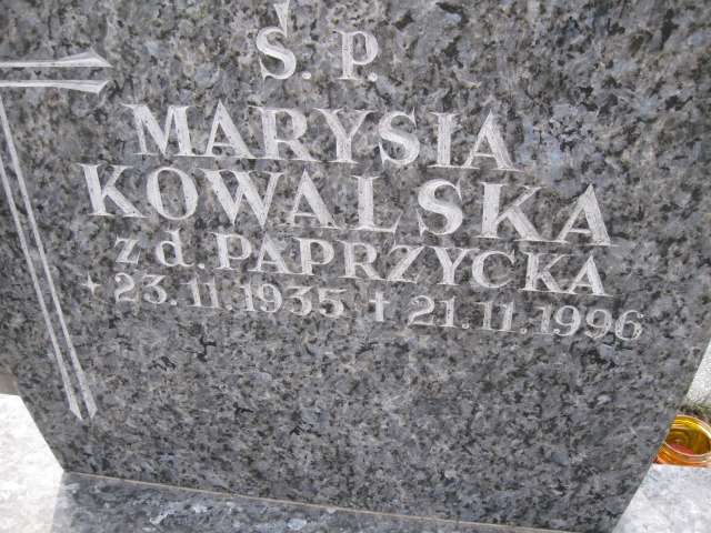 Maria Kowalska 1935 Katowice - Grobonet - Wyszukiwarka osób pochowanych