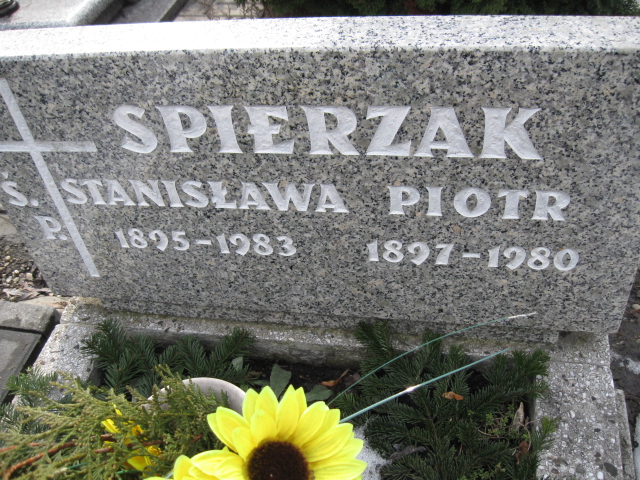 Stanisława Spierzak 1895 Katowice - Grobonet - Wyszukiwarka osób pochowanych