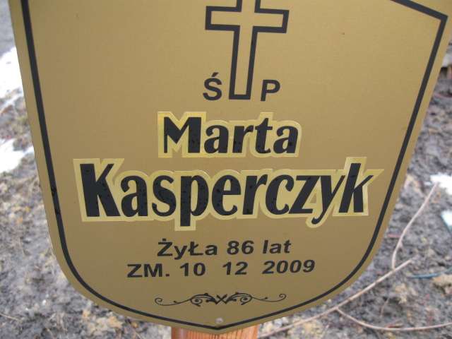 Marta Kasperczyk 1923 Katowice - Grobonet - Wyszukiwarka osób pochowanych
