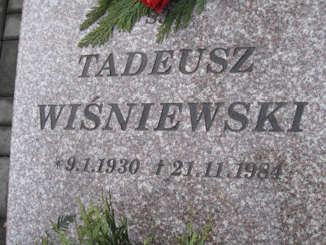 Tadeusz Wiśniewski 1930 Katowice - Grobonet - Wyszukiwarka osób pochowanych