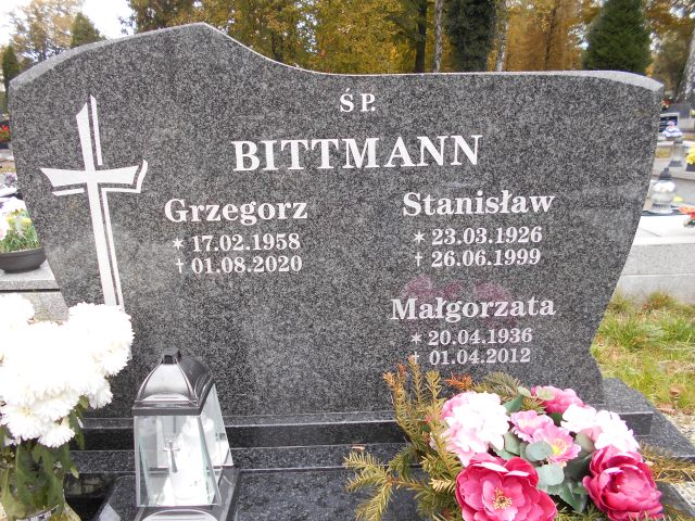 Małgorzata Bittmann 1936 Katowice - Grobonet - Wyszukiwarka osób pochowanych