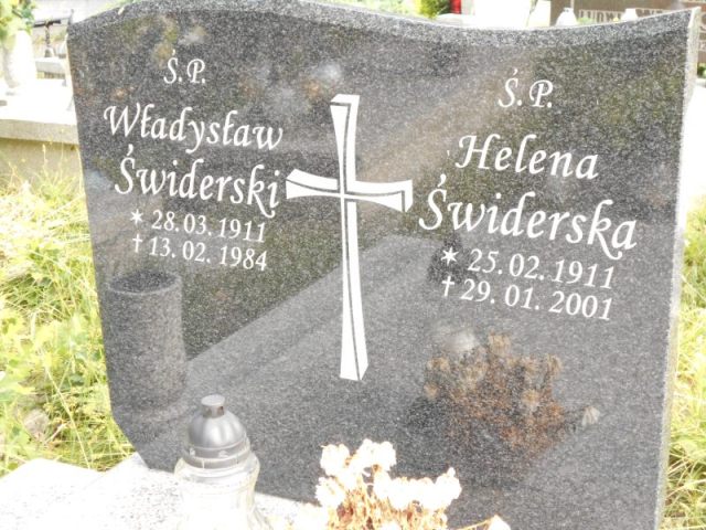 Helena Świderska 1911 Katowice - Grobonet - Wyszukiwarka osób pochowanych