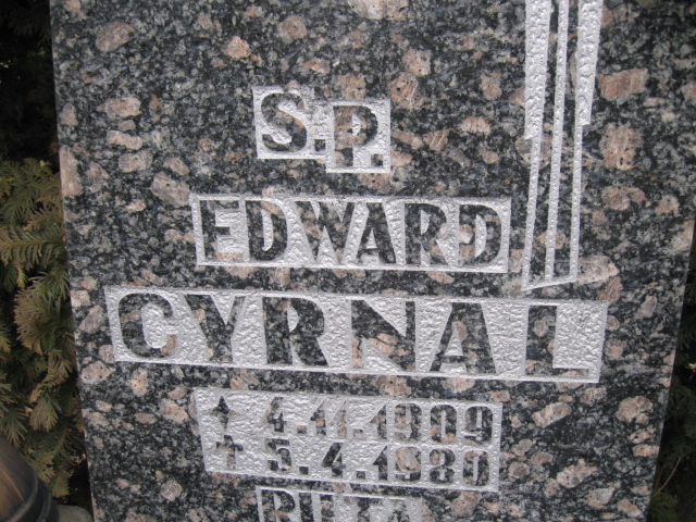 Edward Cyrnal 1909 Katowice - Grobonet - Wyszukiwarka osób pochowanych