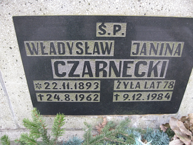 Janina Czarnecka Katowice - Grobonet - Wyszukiwarka osób pochowanych