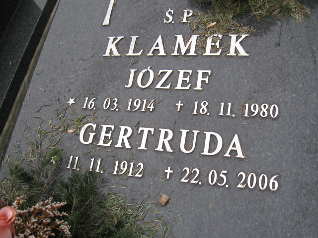 Gertruda Klamek 1912 Katowice - Grobonet - Wyszukiwarka osób pochowanych