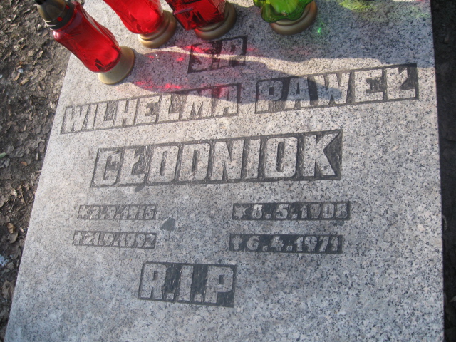 Wilhelma Głodniok 1915 Katowice - Grobonet - Wyszukiwarka osób pochowanych
