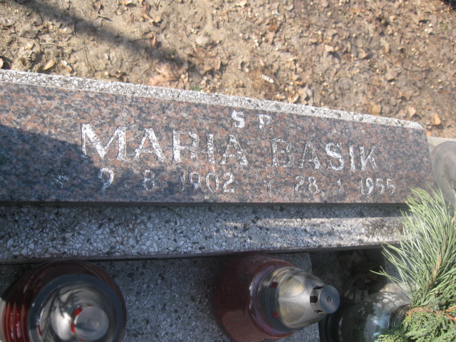 Maria Basik 1902 Katowice - Grobonet - Wyszukiwarka osób pochowanych