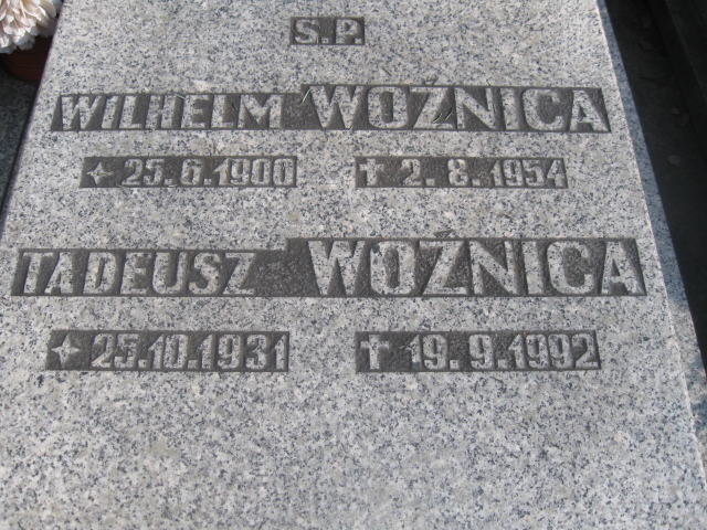 Tadeusz Woźnica 1931 Katowice - Grobonet - Wyszukiwarka osób pochowanych