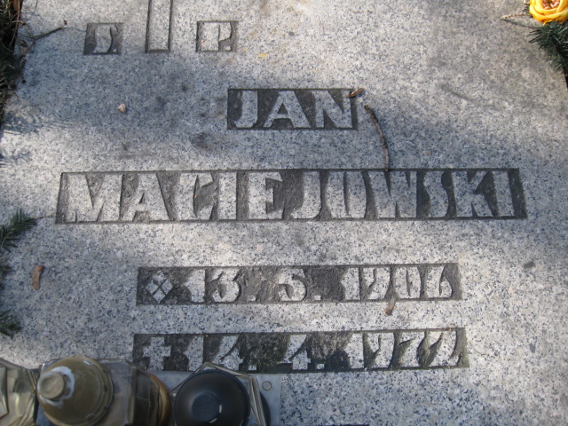 Jan Maciejowski 1906 Katowice - Grobonet - Wyszukiwarka osób pochowanych