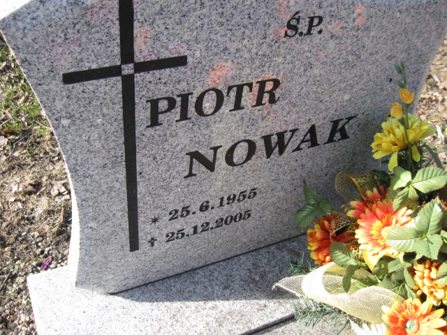 Piotr Nowak 1955 Katowice - Grobonet - Wyszukiwarka osób pochowanych