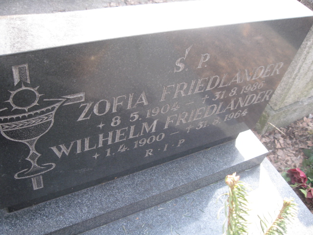 Wilhelm Friedlander 1900 Katowice - Grobonet - Wyszukiwarka osób pochowanych