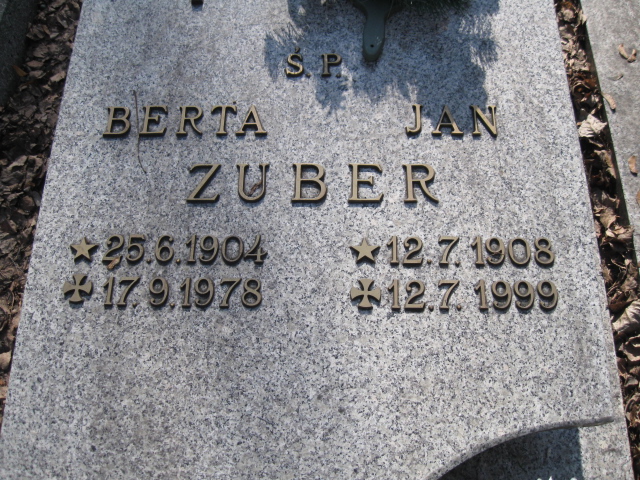 Berta Zuber 1904 Katowice - Grobonet - Wyszukiwarka osób pochowanych